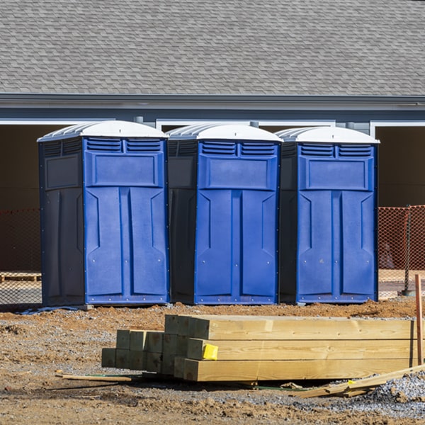 how can i report damages or issues with the portable toilets during my rental period in Athelstan